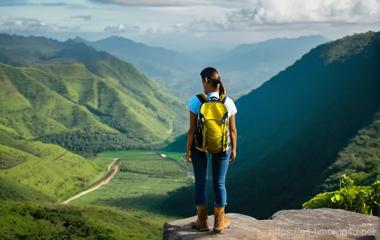 동티모르 유학 정보 - **Prompt:** A male and a female university student, both in their early twenties and dressed in mode...